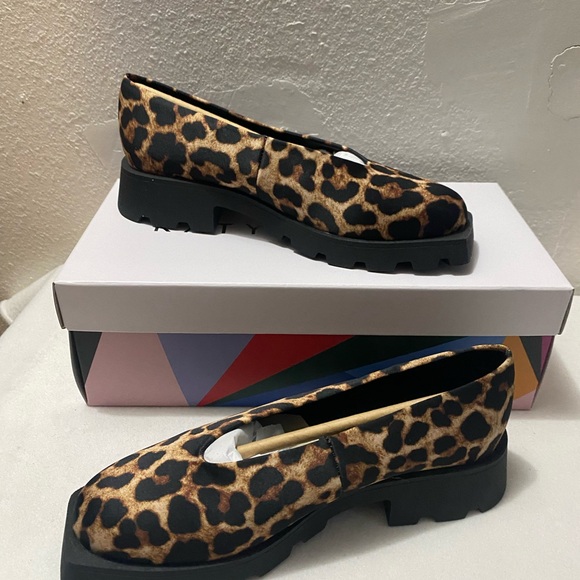 Katy Perry Collections Shoes - Katy Perry Collections The Daarling Slip On Coffee Multi Flats NIB Chunky Size 5